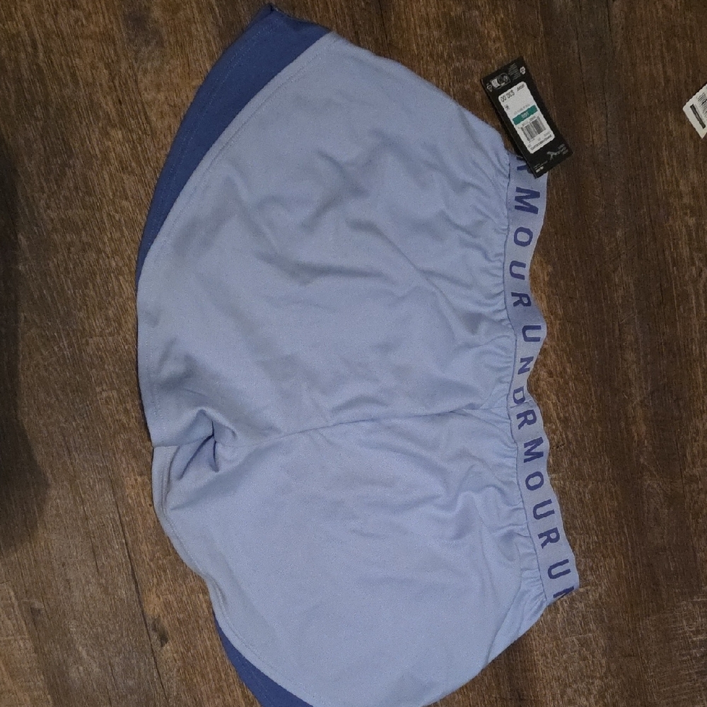 Under Armour Women's Lavender and Navy Athletic Shorts